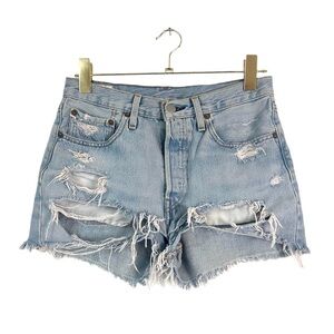 Levi’s 501 Premium Distressed Cutoff Shorts Size 26
